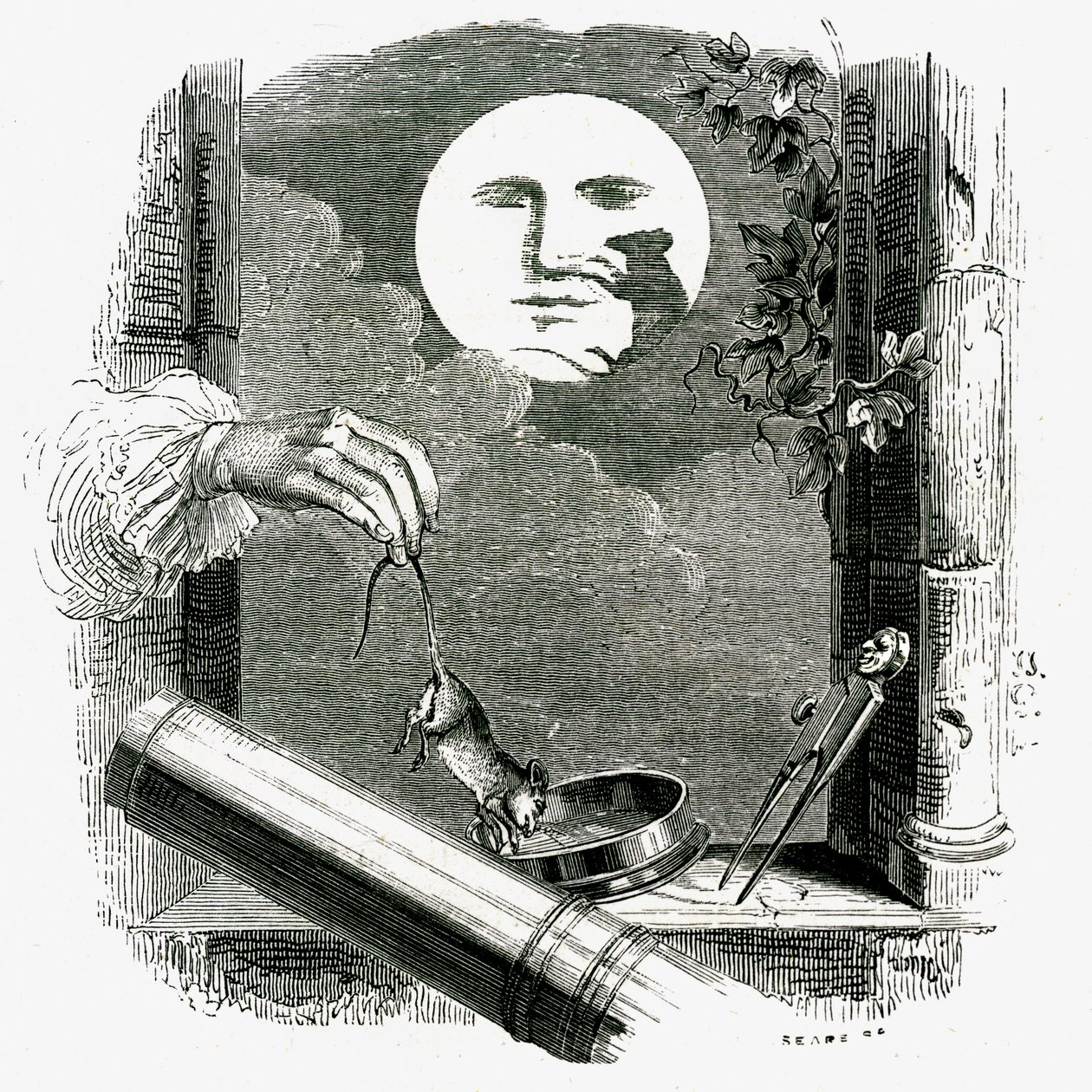 Zvíře na měsíci: La Fontainova pohádka ilustrovaná Grandvillem. od Grandville (1803 47)