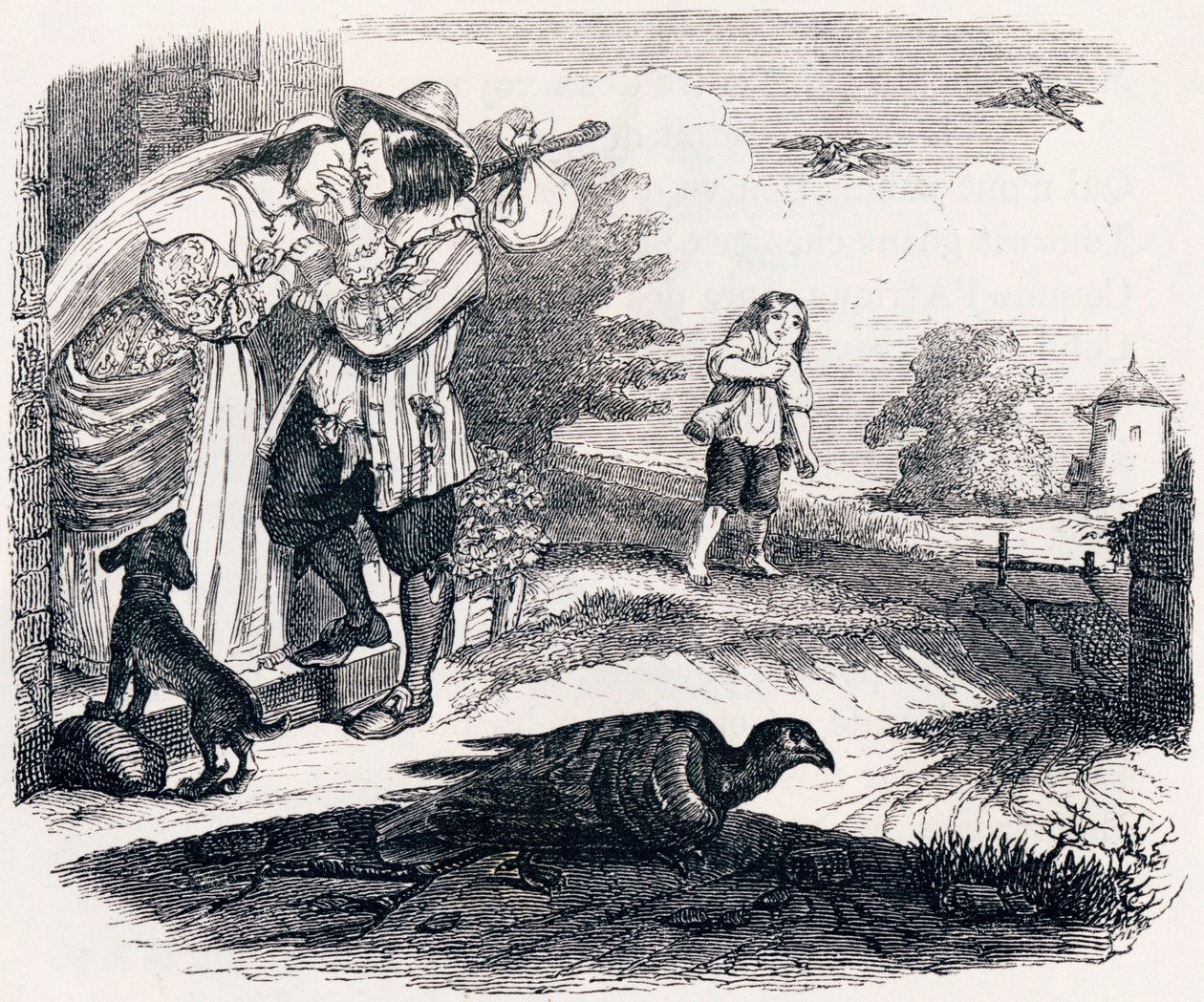 Oba holubi - Bajky od La Fontaine od Grandville