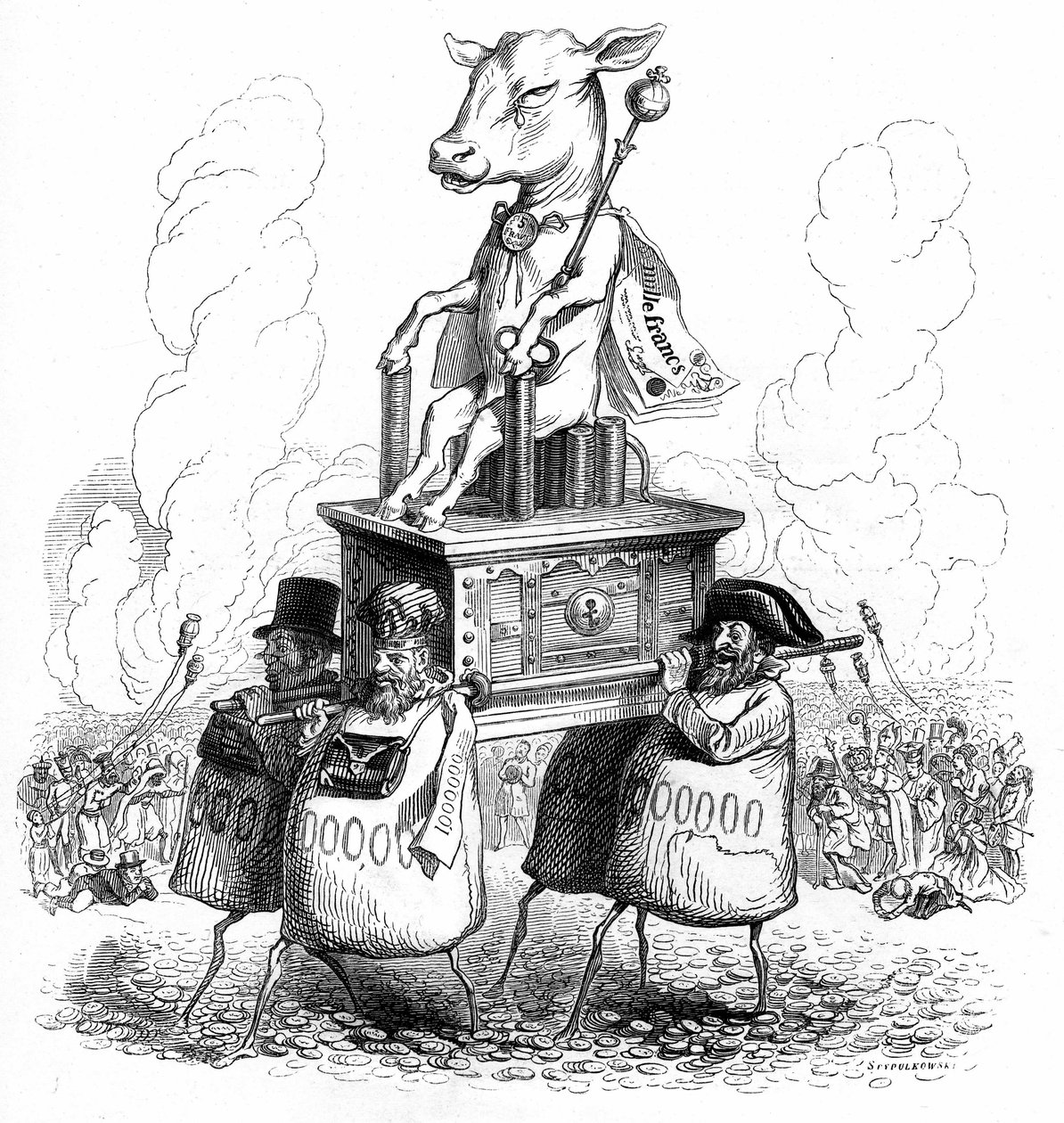 Ilustrace k románu "Un Autre Monde" od Henriho Fourniera od Grandville (1803 47)