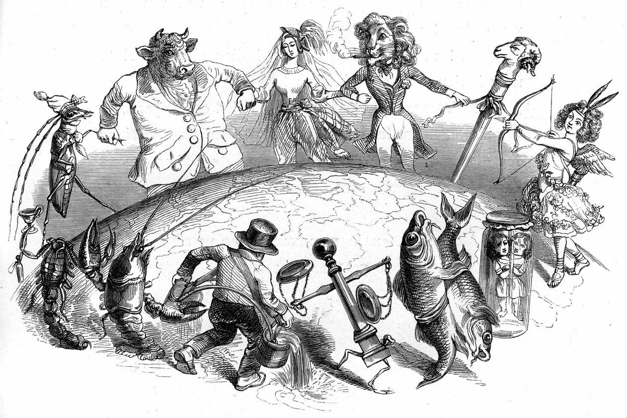 Ilustrace k románu "Un Autre Monde" od Henriho Fourniera od Grandville (1803 47)