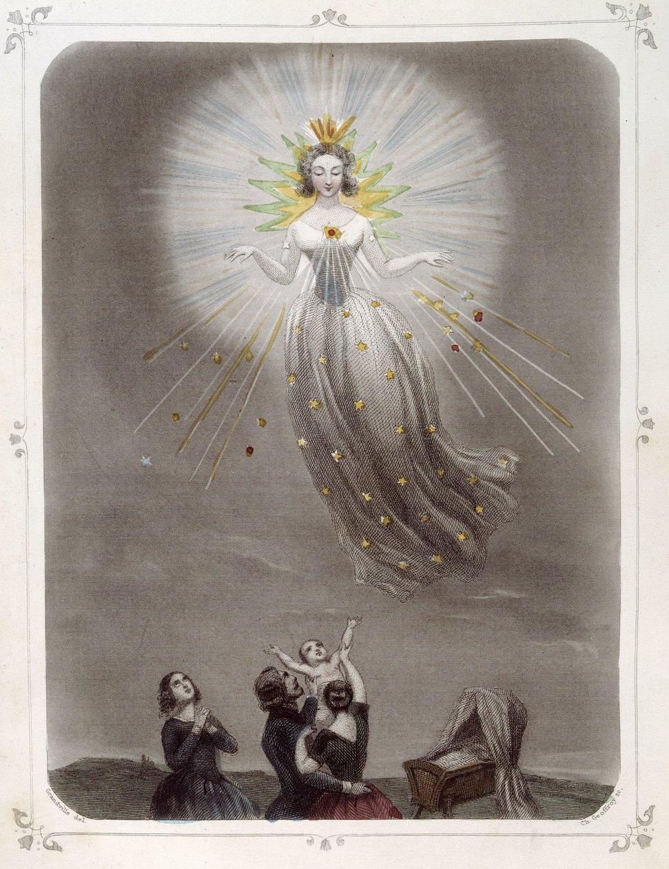 Hvězdy: Žena představující „“ The Good Star““ – od Grandville od Grandville