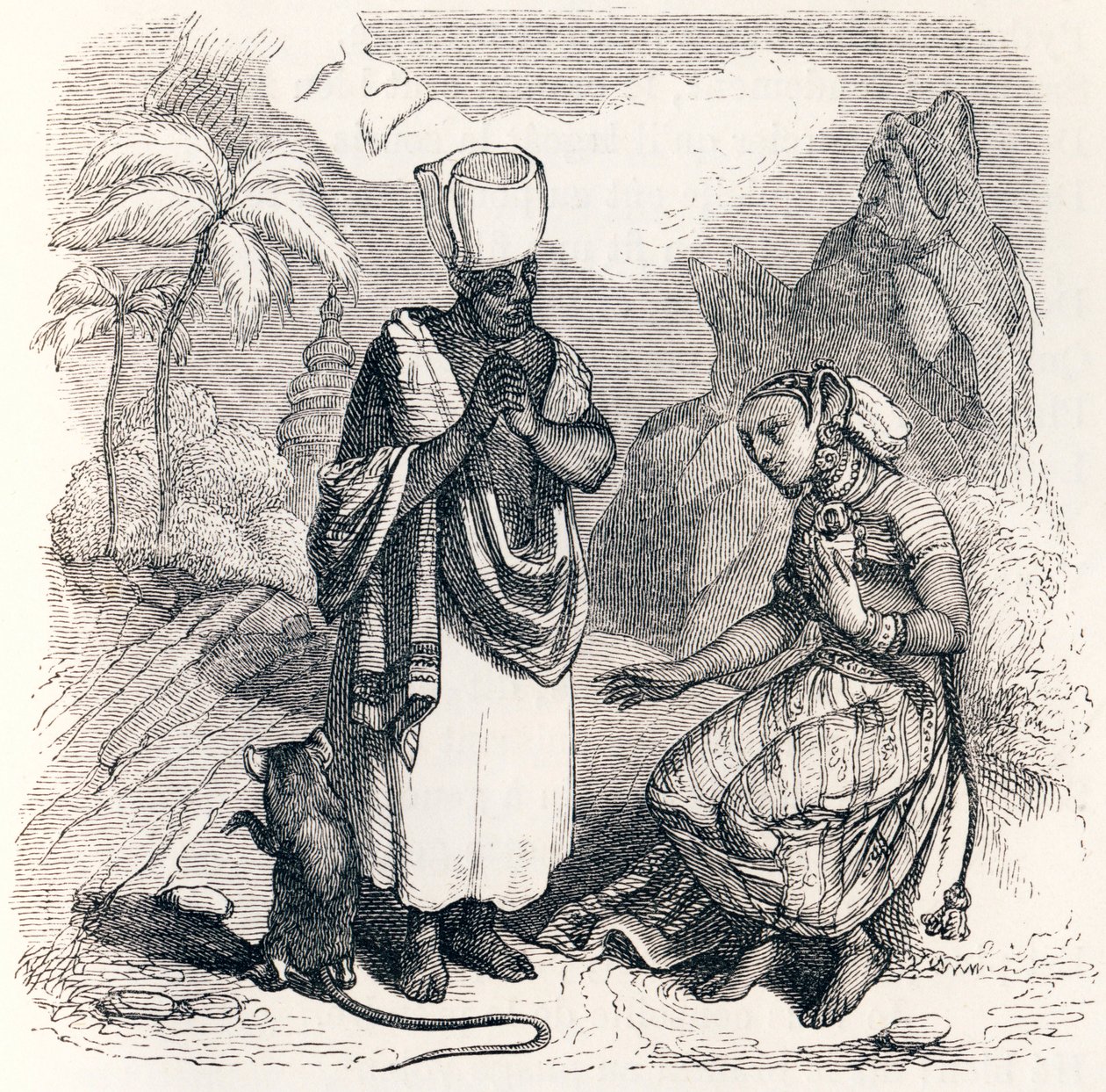 Myš se proměnila v dívku - Bajky podle La Fontaina od Grandville