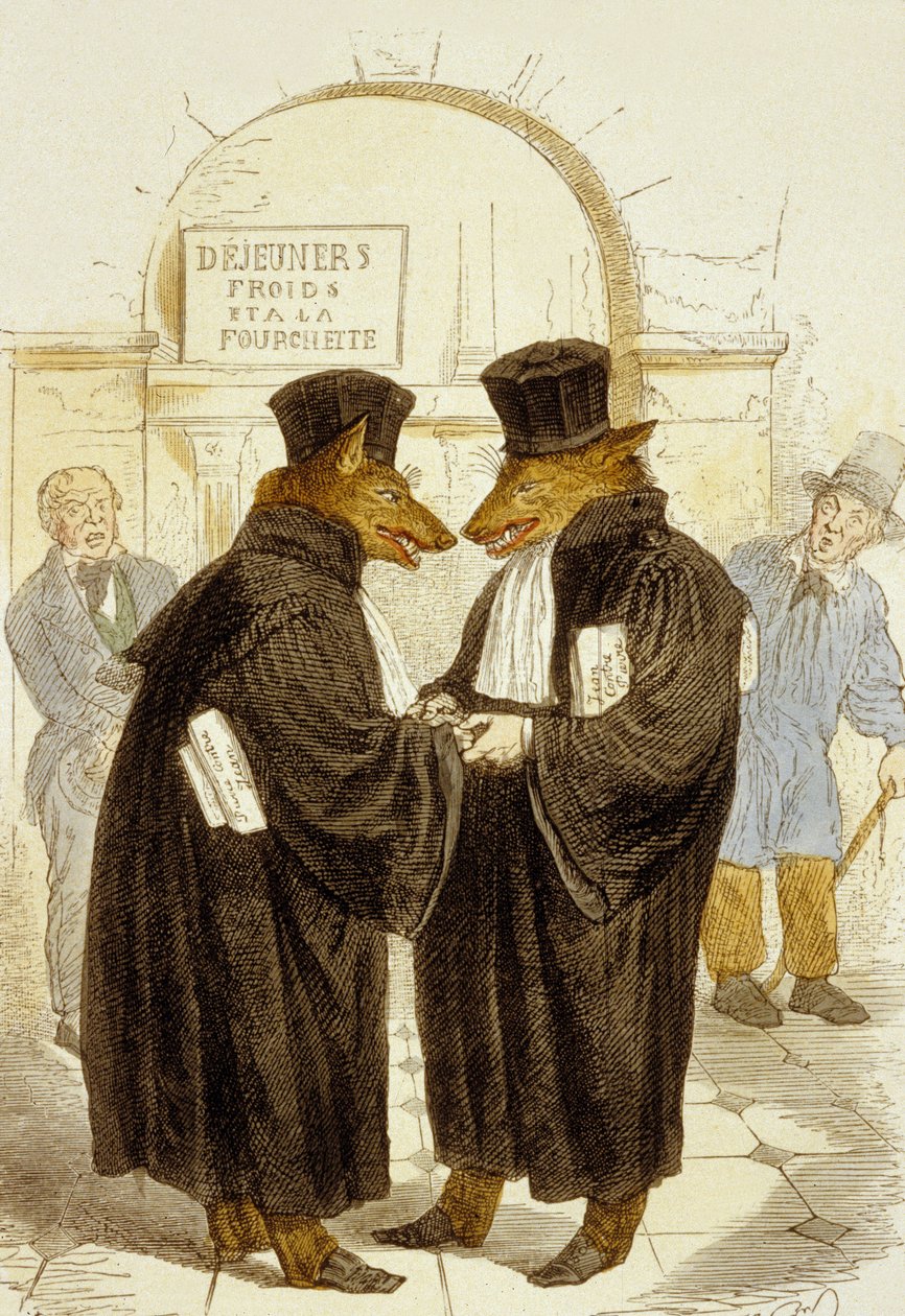mezi zloději je čest, ze 100 přísloví od Grandville (1803 47)