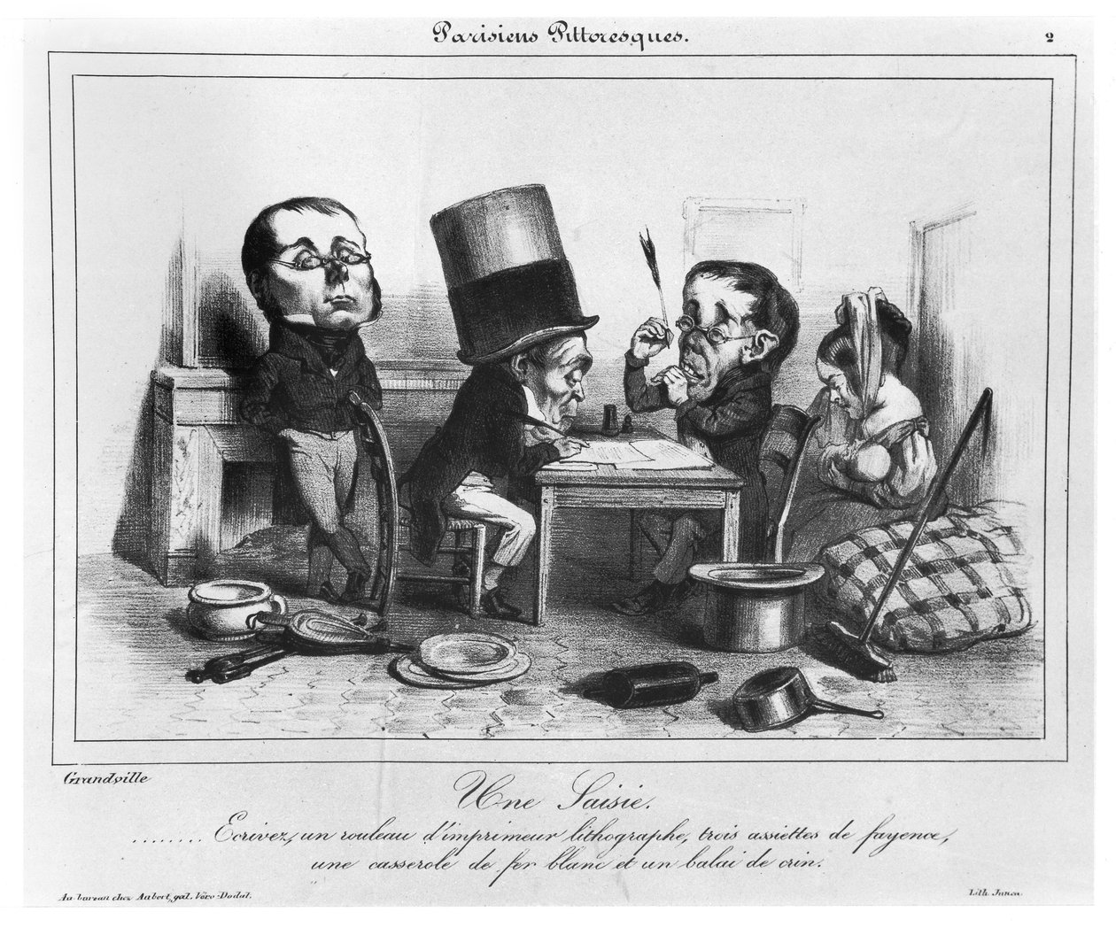 Zábor, cca 1840 od Grandville