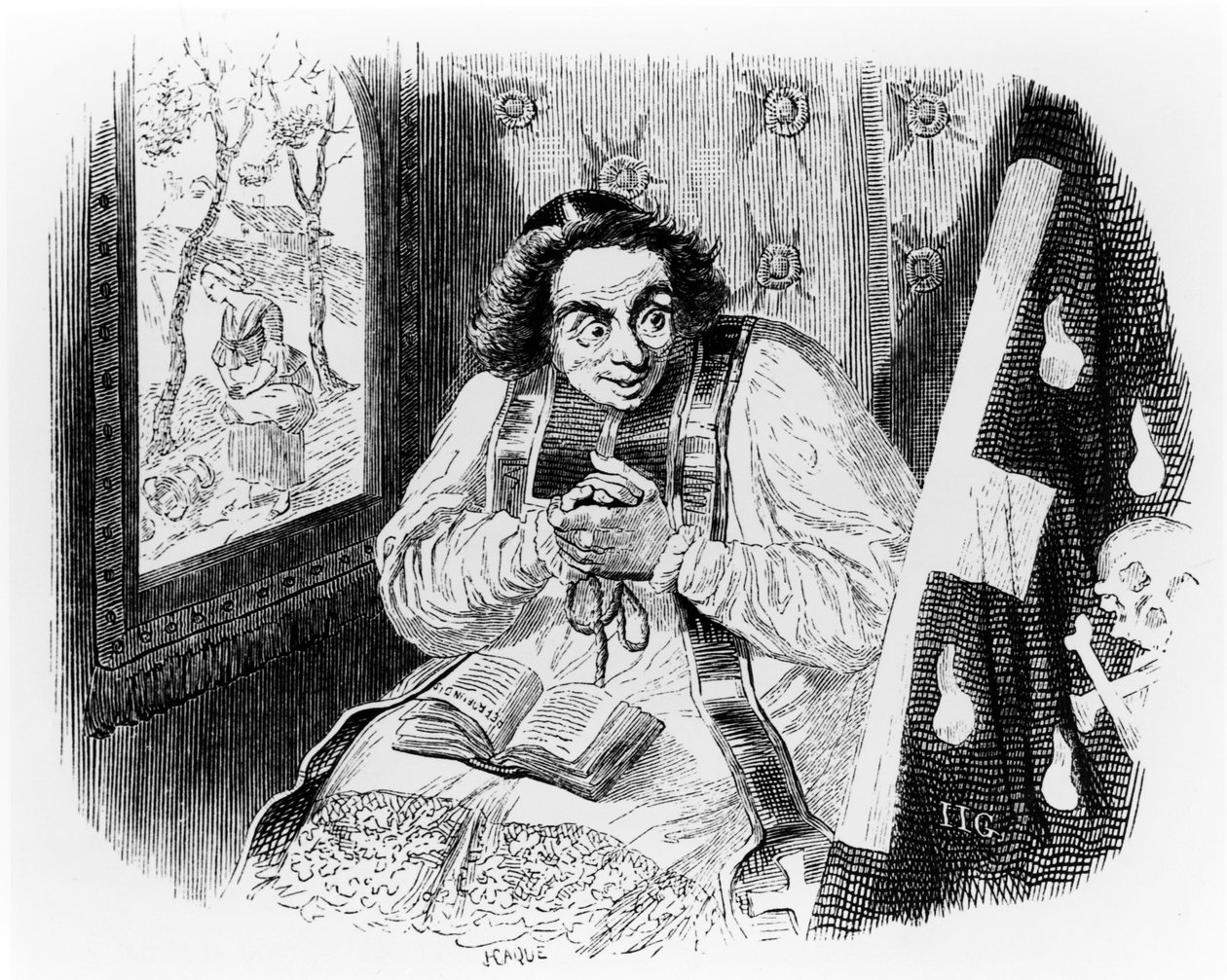 The Priest and the Corpse, ilustrace k 