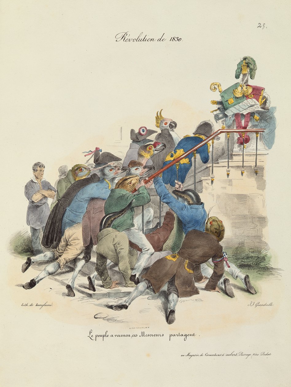 Revoluce z roku 1830 od Grandville 1803 47 after Grandville 1803 47 after