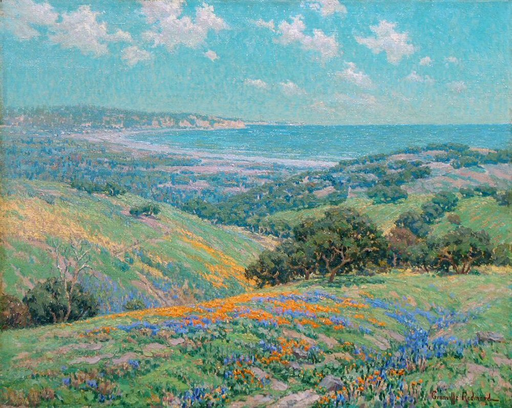 Pobřeží Malibu, jaro od Granville Redmond