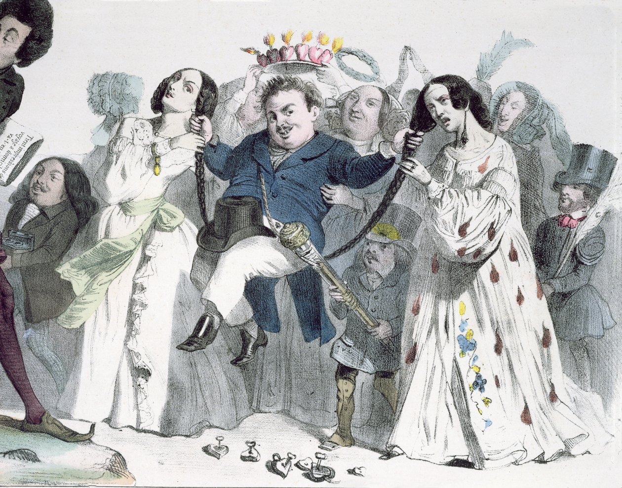 Karikatura Honore de Balzac (1799-1850) od Granville