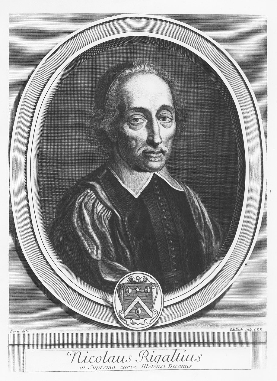 Portrét Nicolase Rigaulta od Gérard Edelinck
