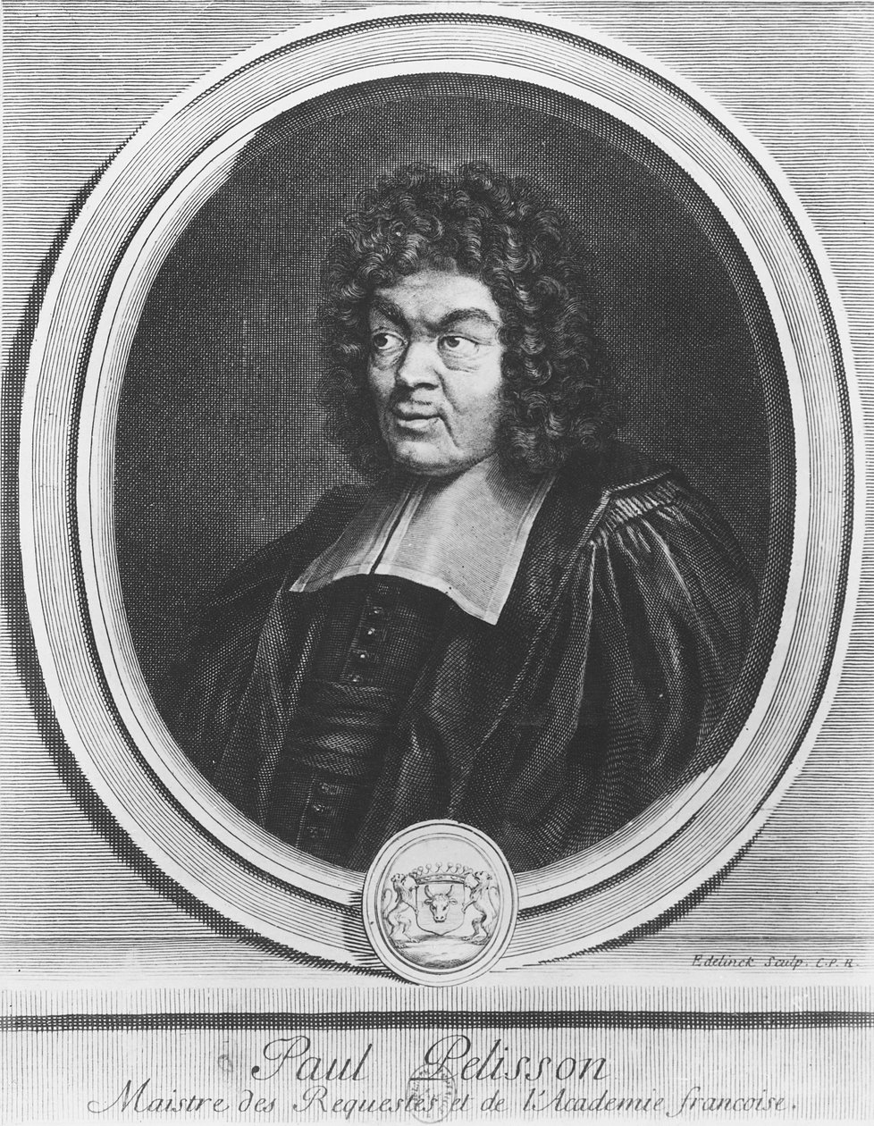 Portrét Paula Pellissona od Gérard Edelinck