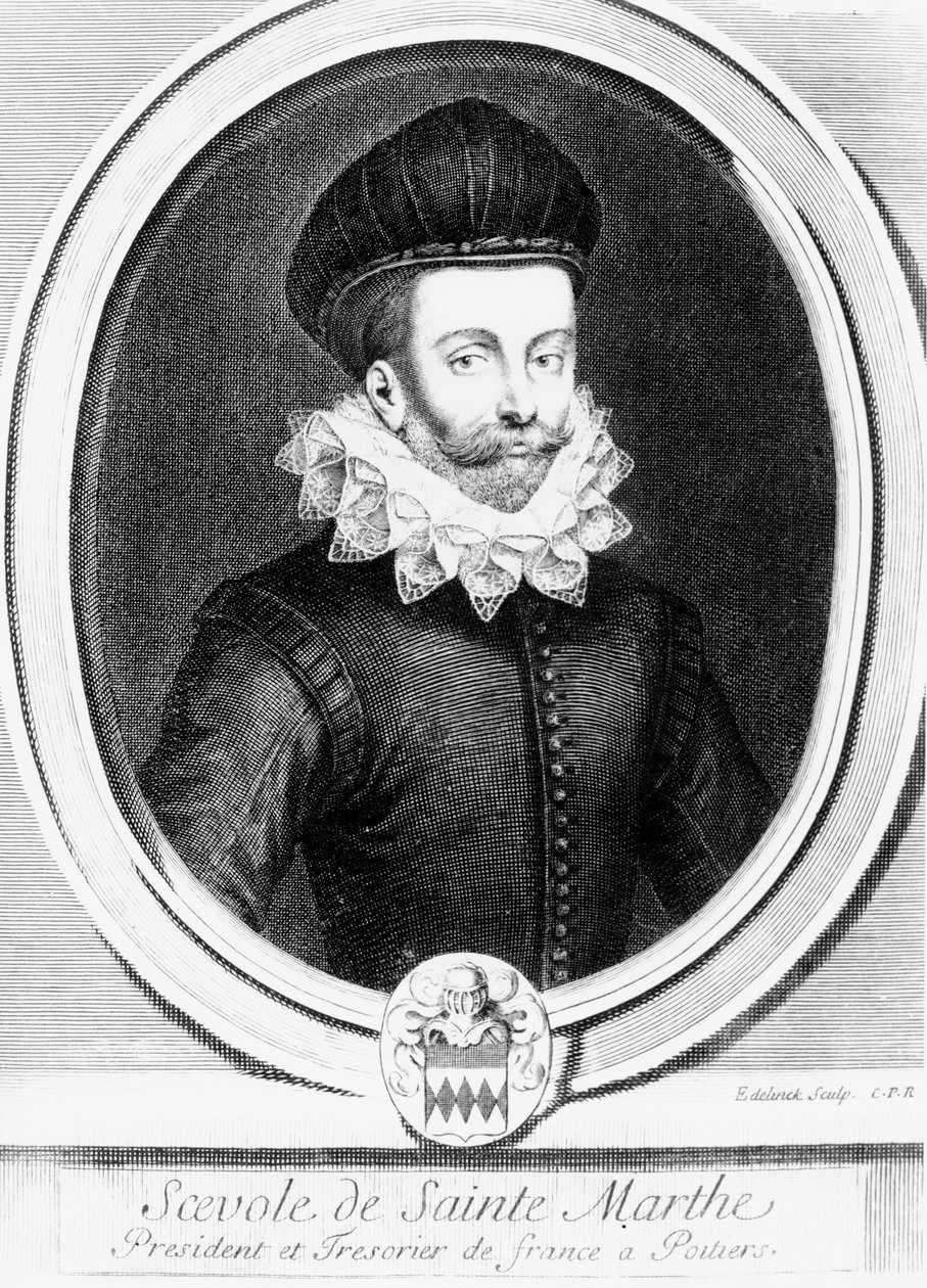 Portrét Scévole de Sainte-Marthe od Gérard Edelinck