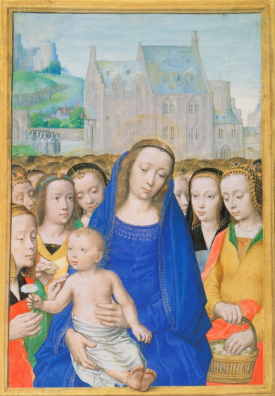 Panna s dítětem a svaté ženy od Gerard David