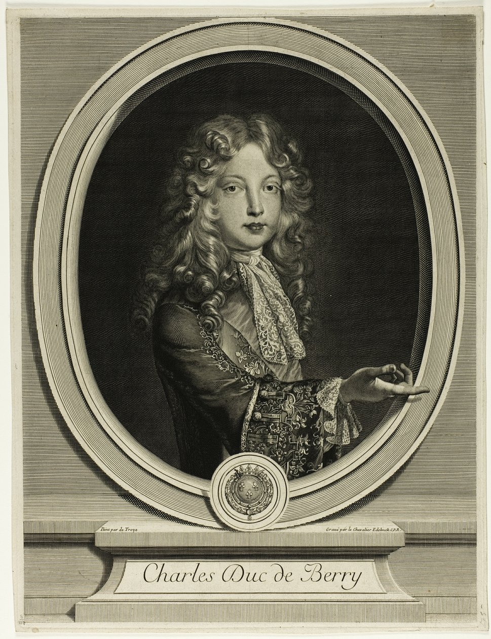 Charles Duc de Berry od Gérard Edelinck