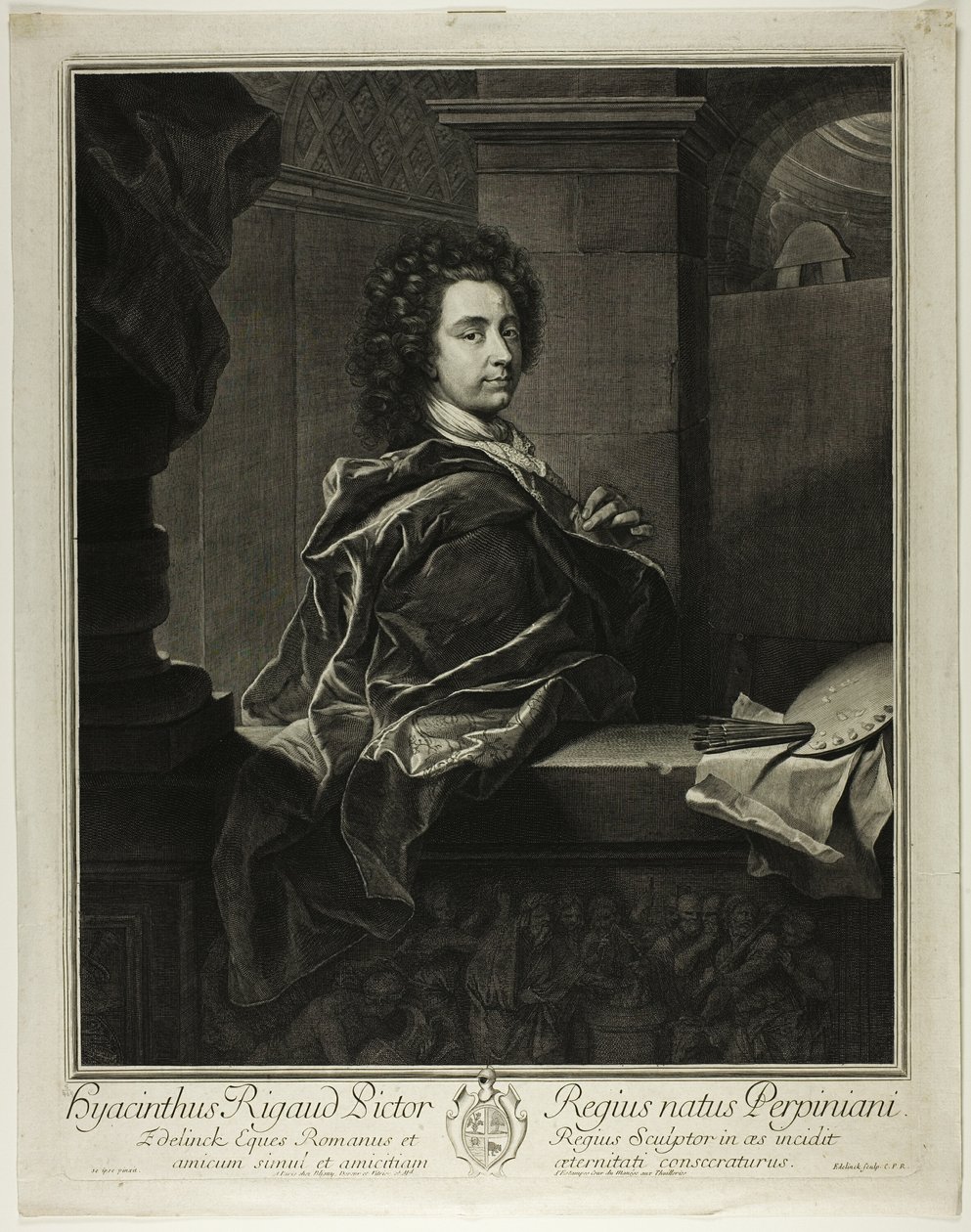 Hyacinthe Rigaud od Gérard Edelinck