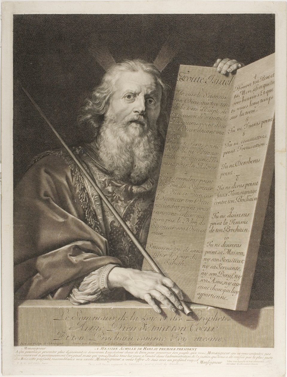 Mojžíš od Gérard Edelinck