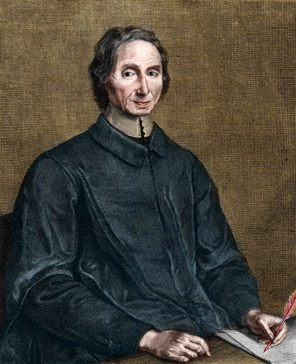 Portrét Nicolase Malebranche (1638-1715), francouzského filozofa. od Gérard Edelinck