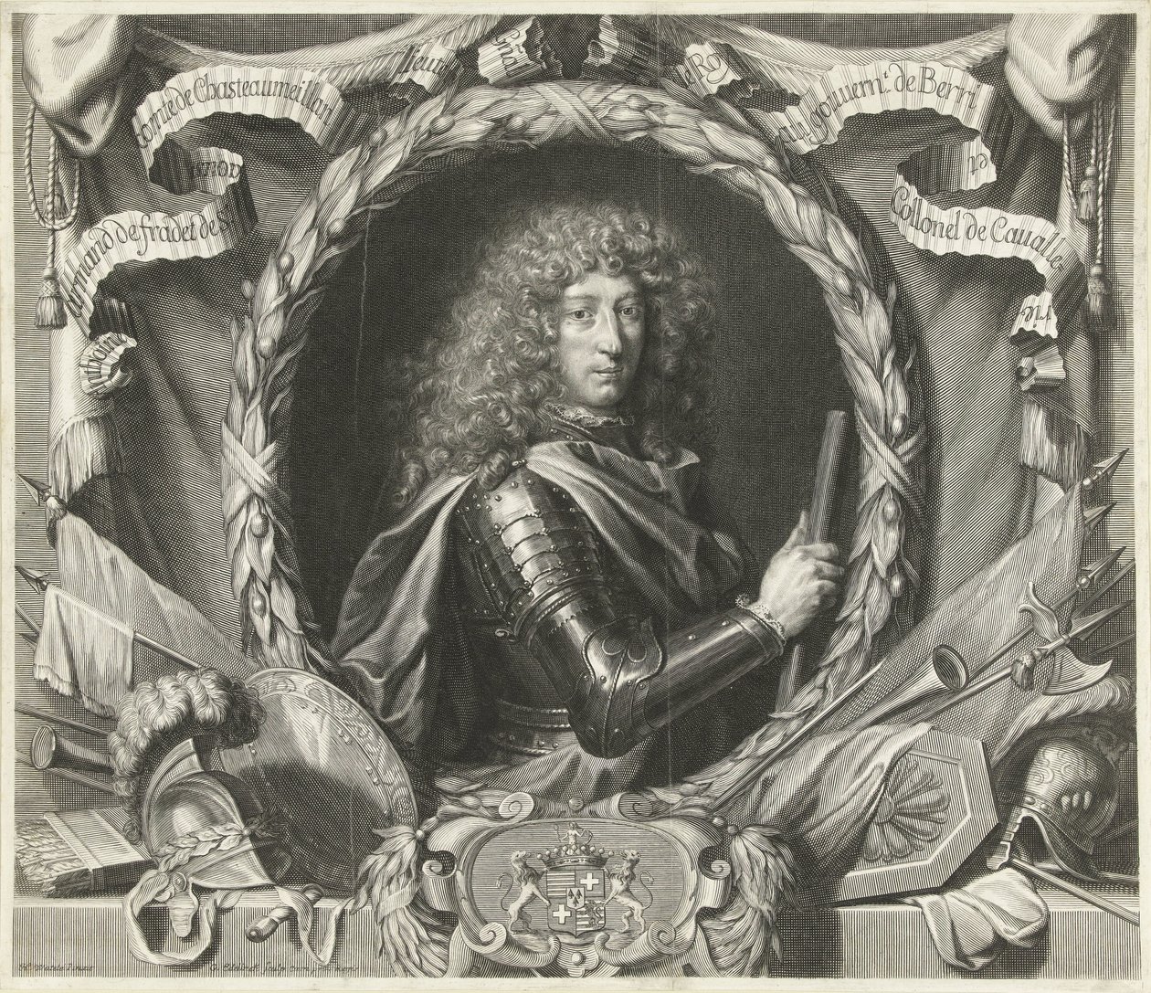 Portrét Antoine-Armand de Fradet de Saint-Aoust od Gérard Edelinck