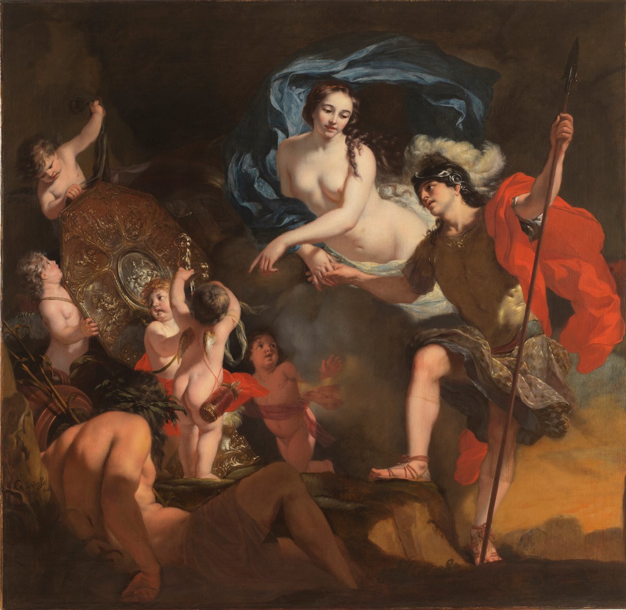Venuše předkládá Aeneovi zbraně, 1668. od Gerard de Lairesse