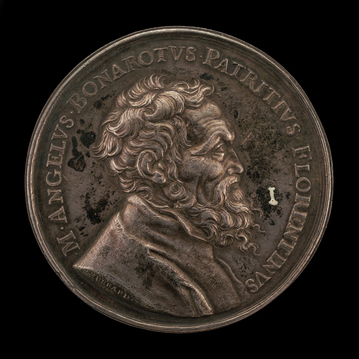 Michelangelo Buonarroti, 1475-1564, líc italského umělce, 1673. od Gérard Léonard Hérard