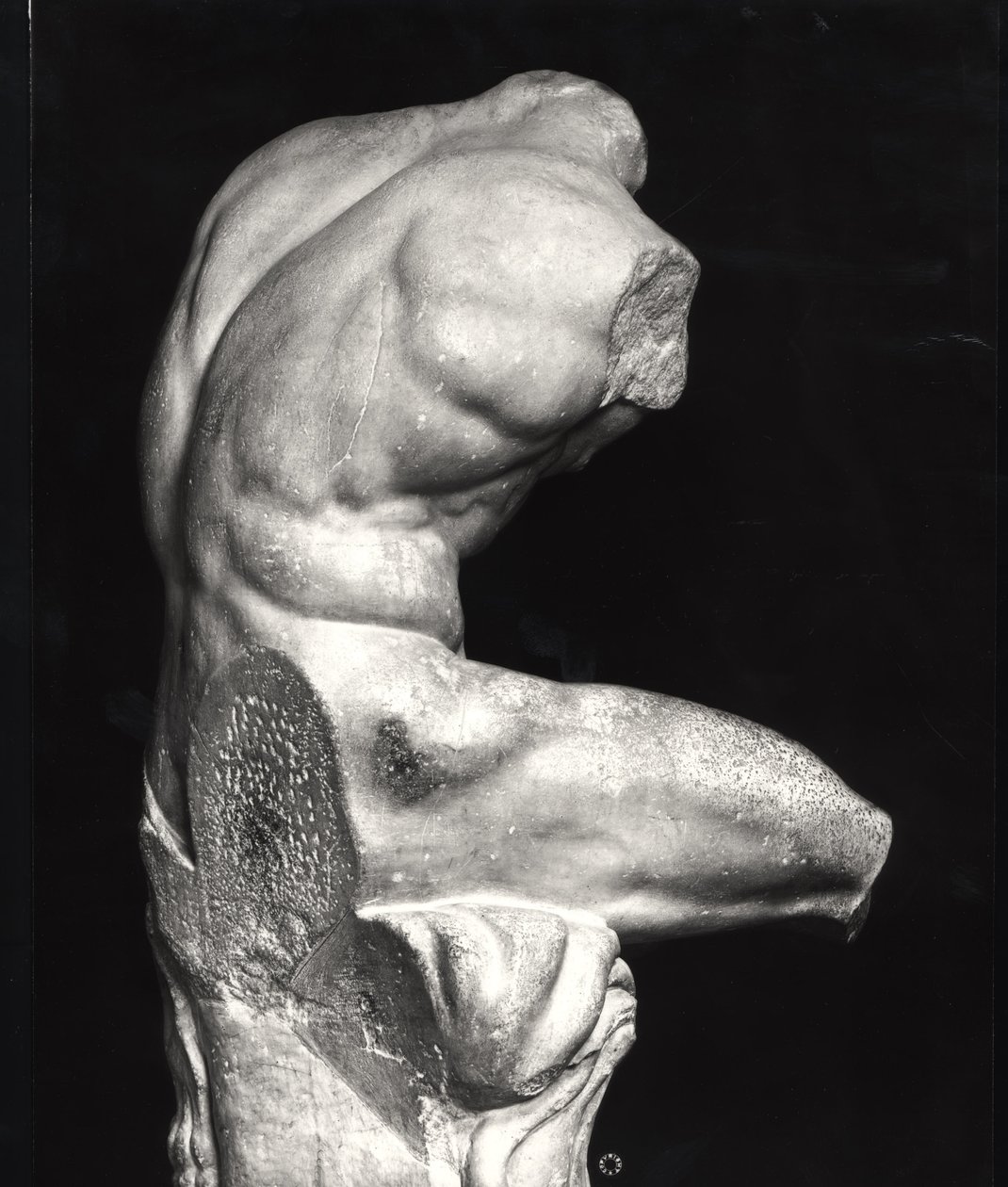 Torzo Belvedere (mramor) (černobílá fotografie) od Greco Roman Greco Roman