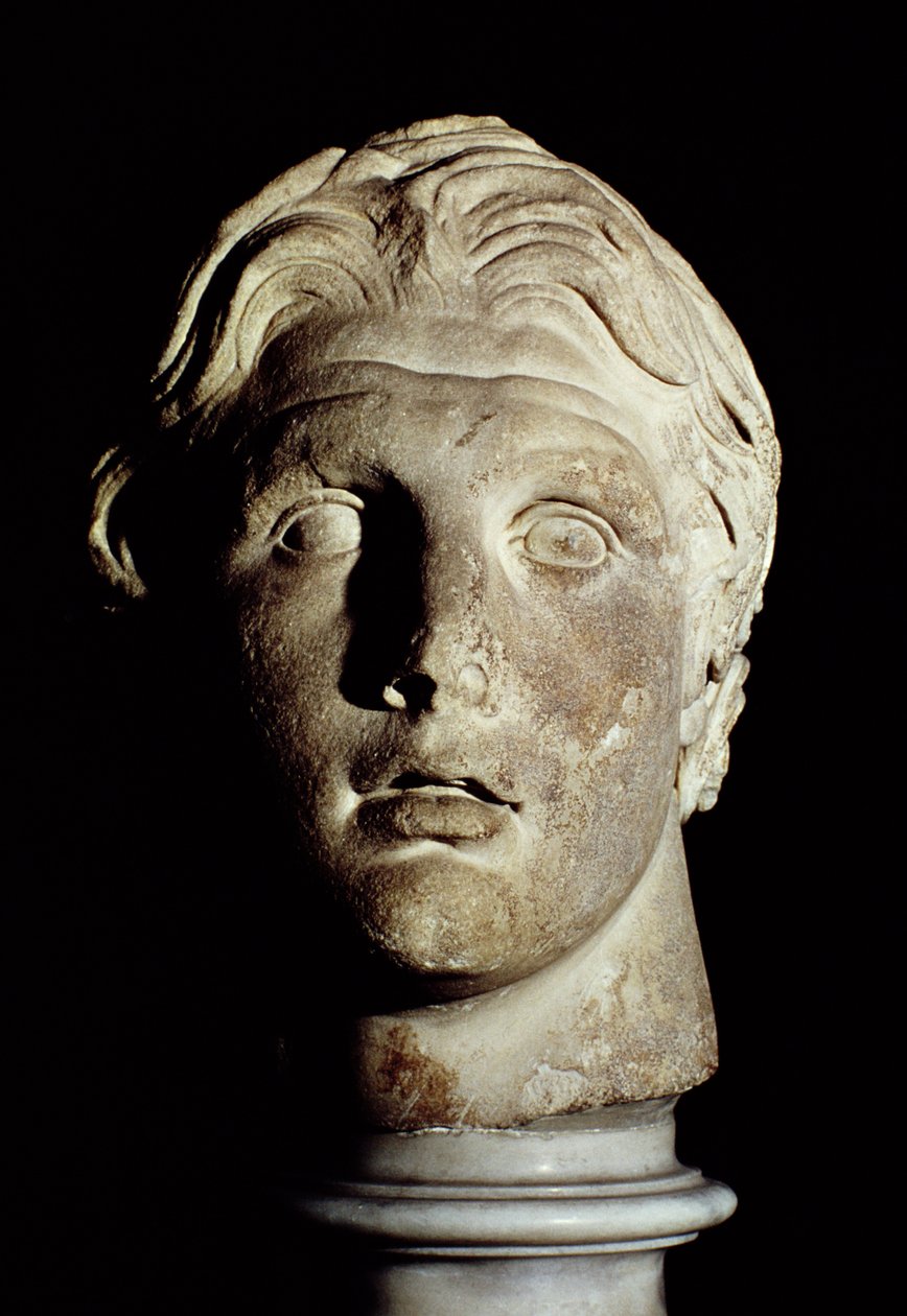 Alexandr Veliký (356-323 př.nl), nalezený v Pergamu (mramor) od Greek