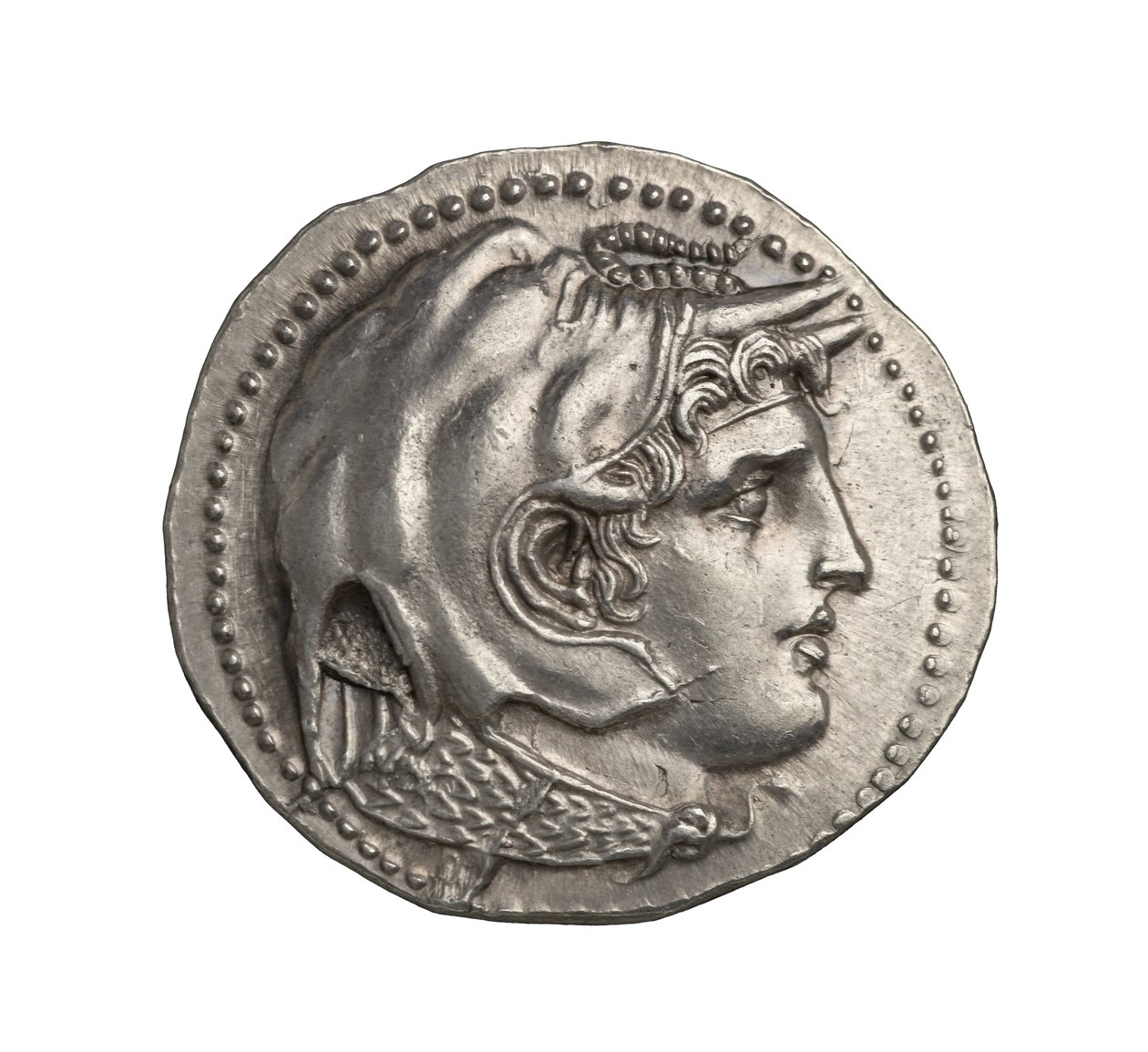 Starověká řecká (ptolemajská) stříbrná mince z Alexandrie, 295 př. n. l. (stříbro) od Greek
