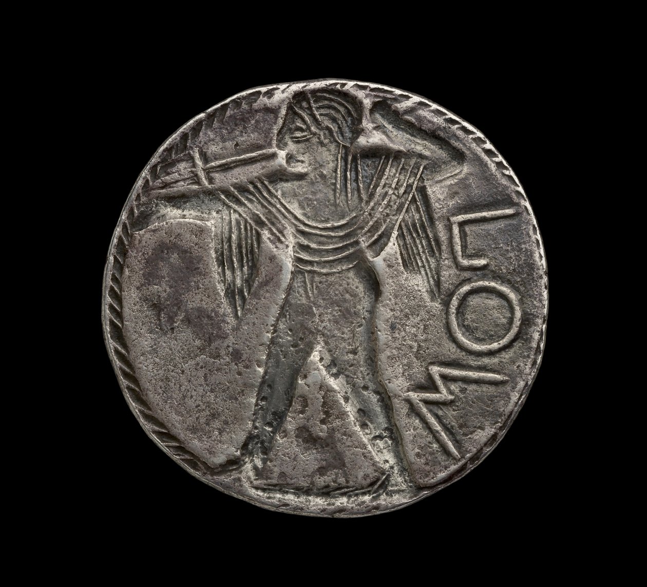 Starořecká stříbrná mince z Posidonie, 510-30 n. l. (stříbro) od Greek