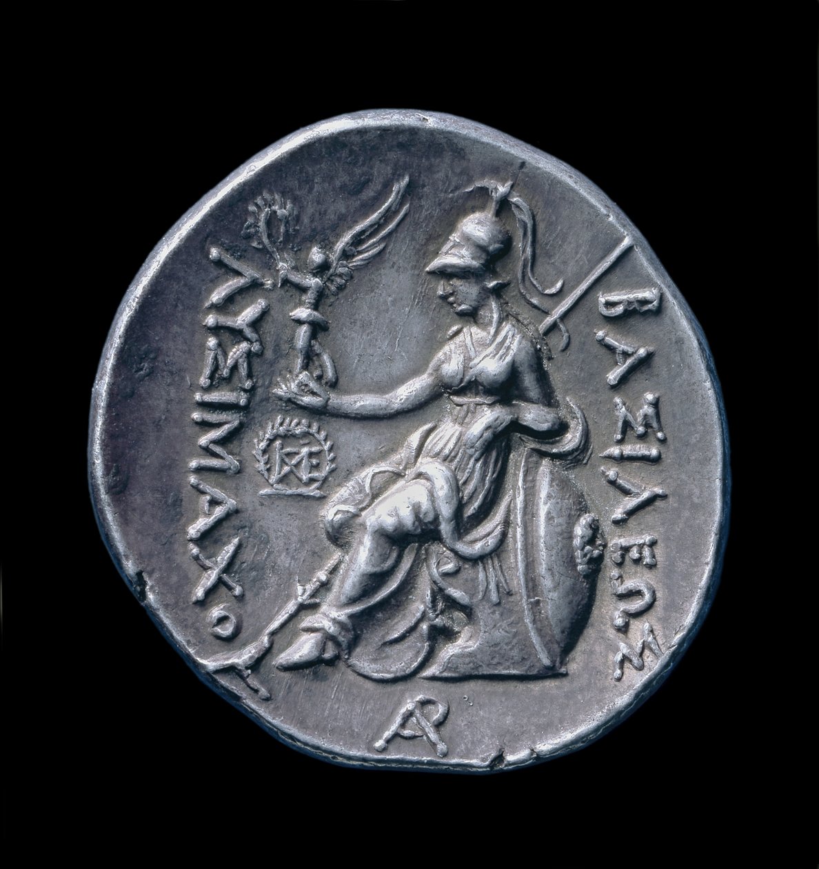 Starověká řecká stříbrná mince z Pella, 286-281 př.nl (stříbro) od Greek