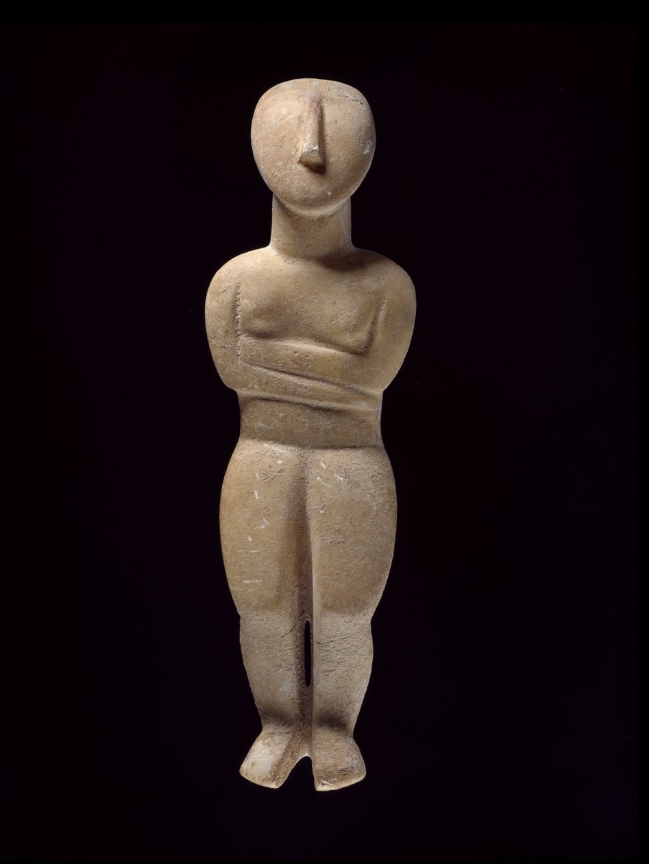 Kykladská figurka, Naxos, cca 3000-2000 př.nl (mramor) od Greek