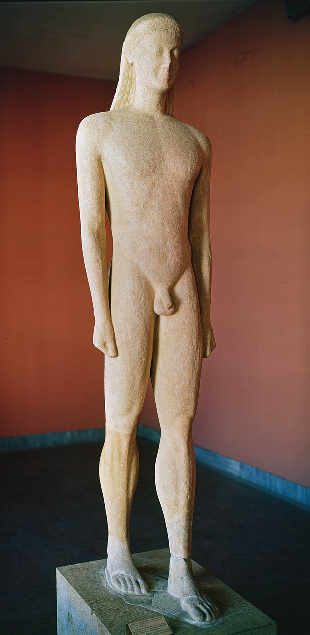 Kykladský Kouros, z Milosu, cca 550 př. n. l. (mramor) od Greek