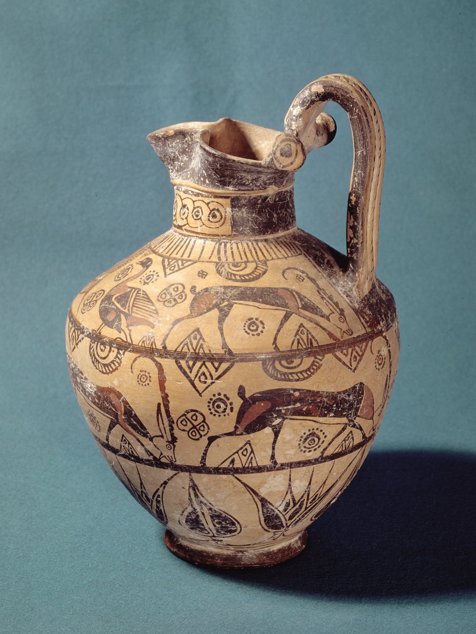 Rhodský styl oinochoe (keramika) od Greek