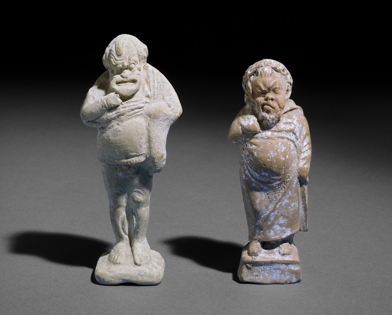 Terakotová figurka mužského komického herce, 400-201 př.nl (terakota) od Greek
