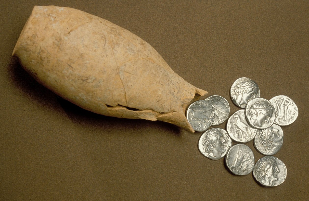 Tetradrachmy Ptolemaia I. a Ptolemaia II., cca 3. století před naším letopočtem (stříbro) od Greek