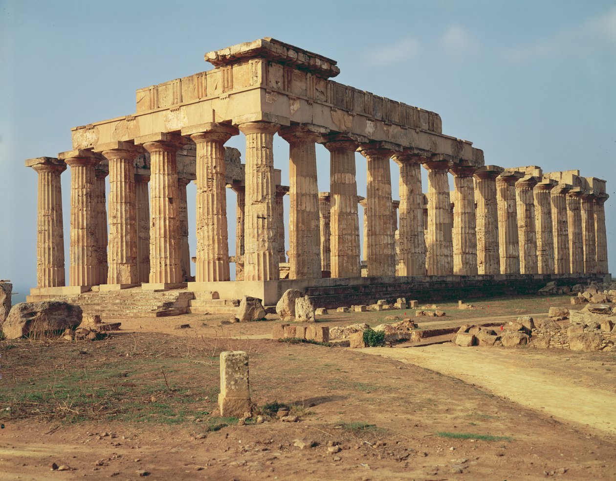 Pohled na Temple E, c.490-480 BC od Greek