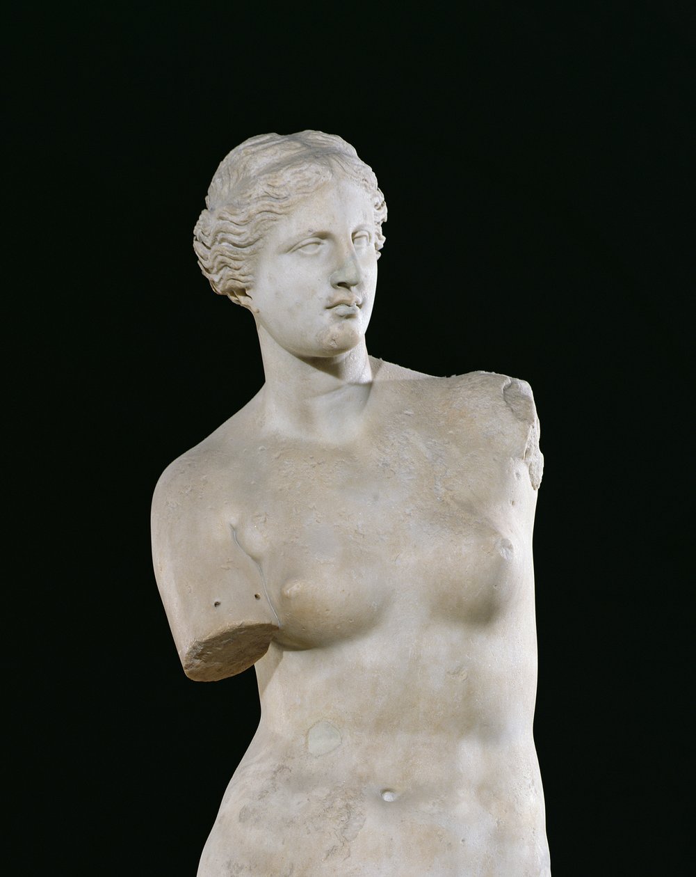 Afrodita, "Venuše z Milé", helénistické období, asi 130-100 př. n. l. (mramor) (detail od 14152) od Greek