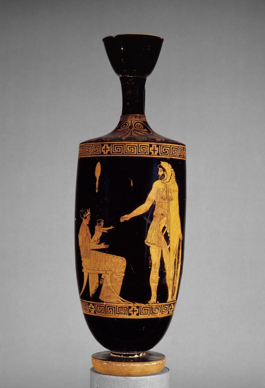 Půdní červenofigurový lekythos zobrazující Herakla (keramika) od Greek
