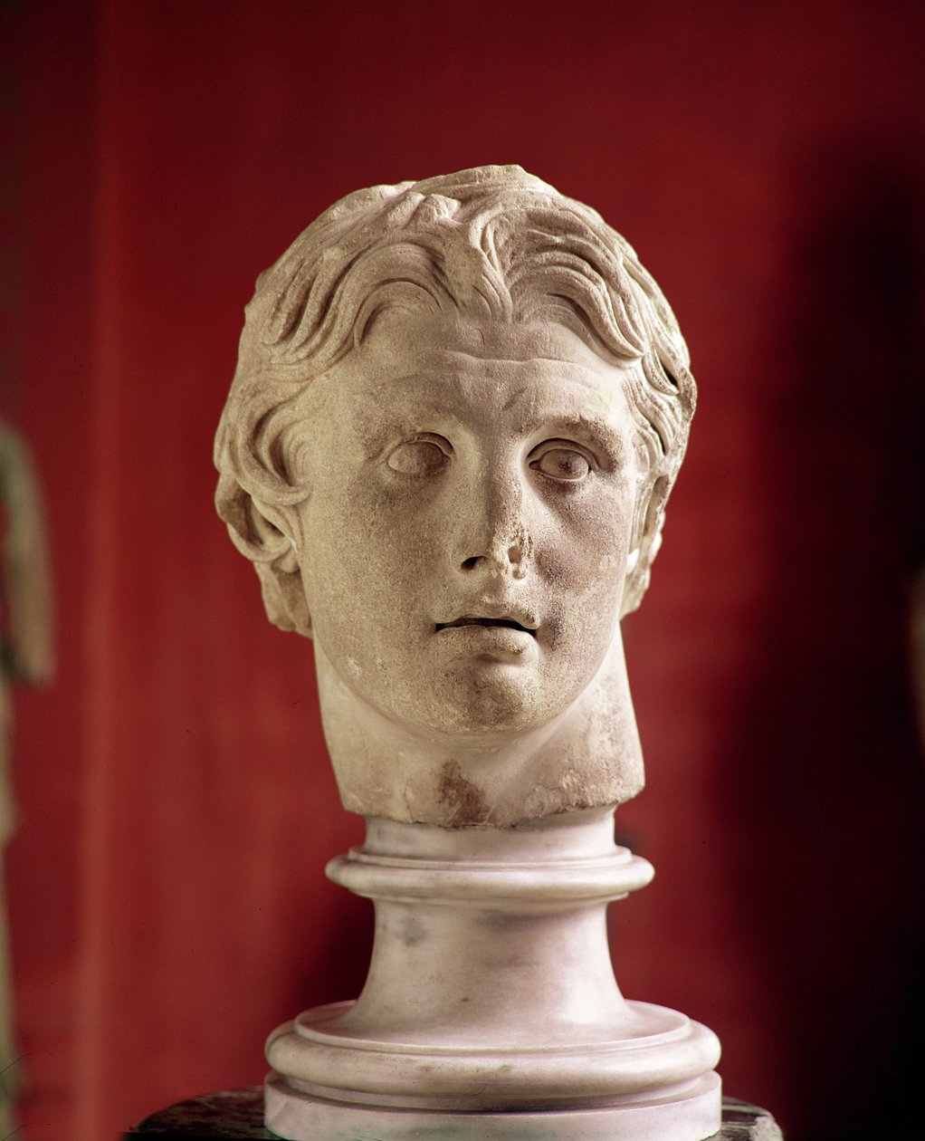 Hlava Alexandra Velikého, nalezená v Pergamonu (mramor) od Greek