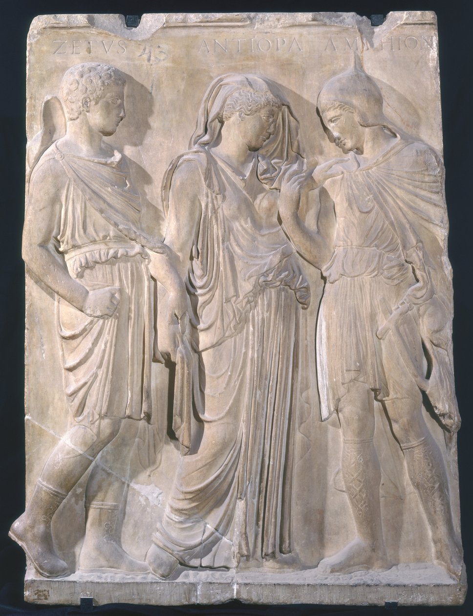 Orfeus, Eurydika a Hermes (mramor) od Greek