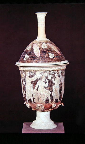 Pyxis s víkem, cca 200-180 př.nl (keramika) od Greek