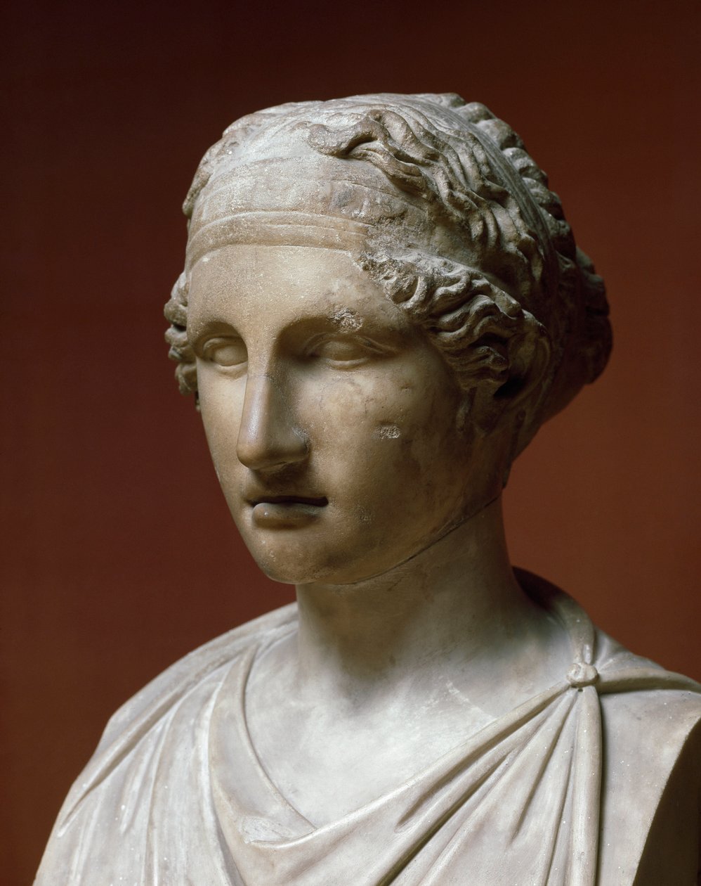Portrét Sapho (mramorová socha) od Greek or Roman