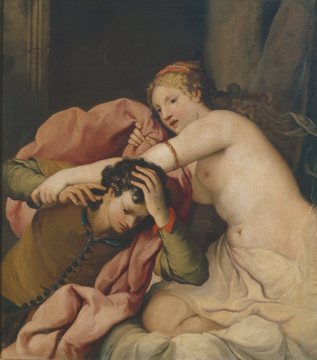 Josefa a Potifarova žena. od Gregorio Lazzarini