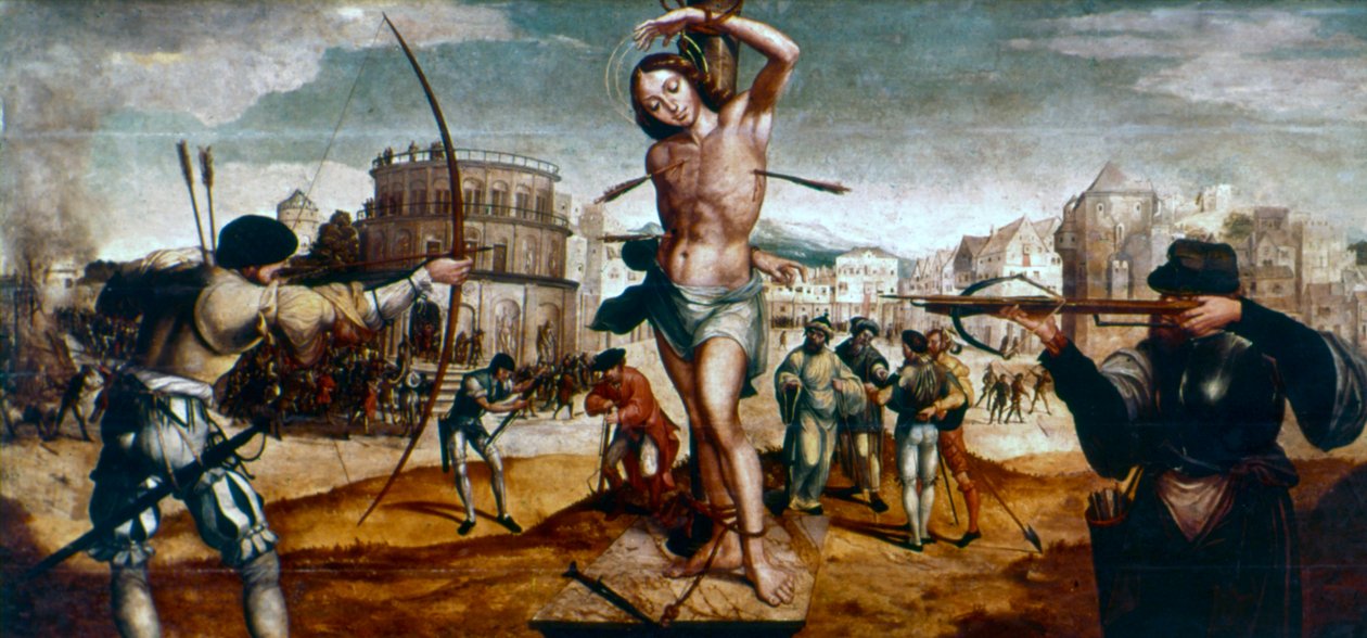 Umučení svatého Šebestiána, 16. století od Gregorio Lopez
