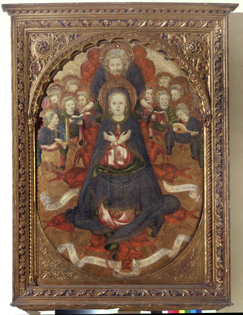 Nanebevzetí Panny Marie, cca 1450 (tempera na palubě) od Gregorio Zavattari