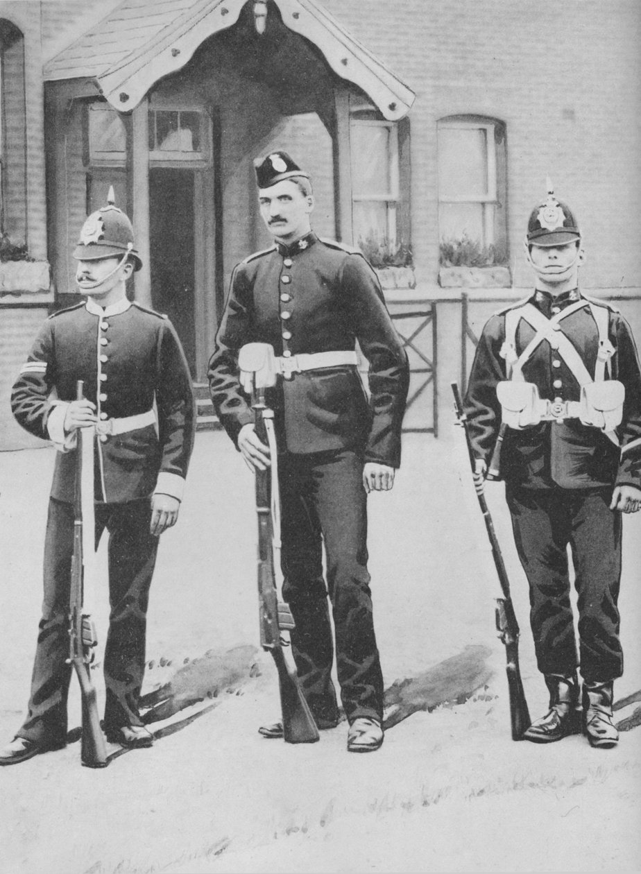 Desátník a vojíni, Buffové, c1880 od Gregory and Co