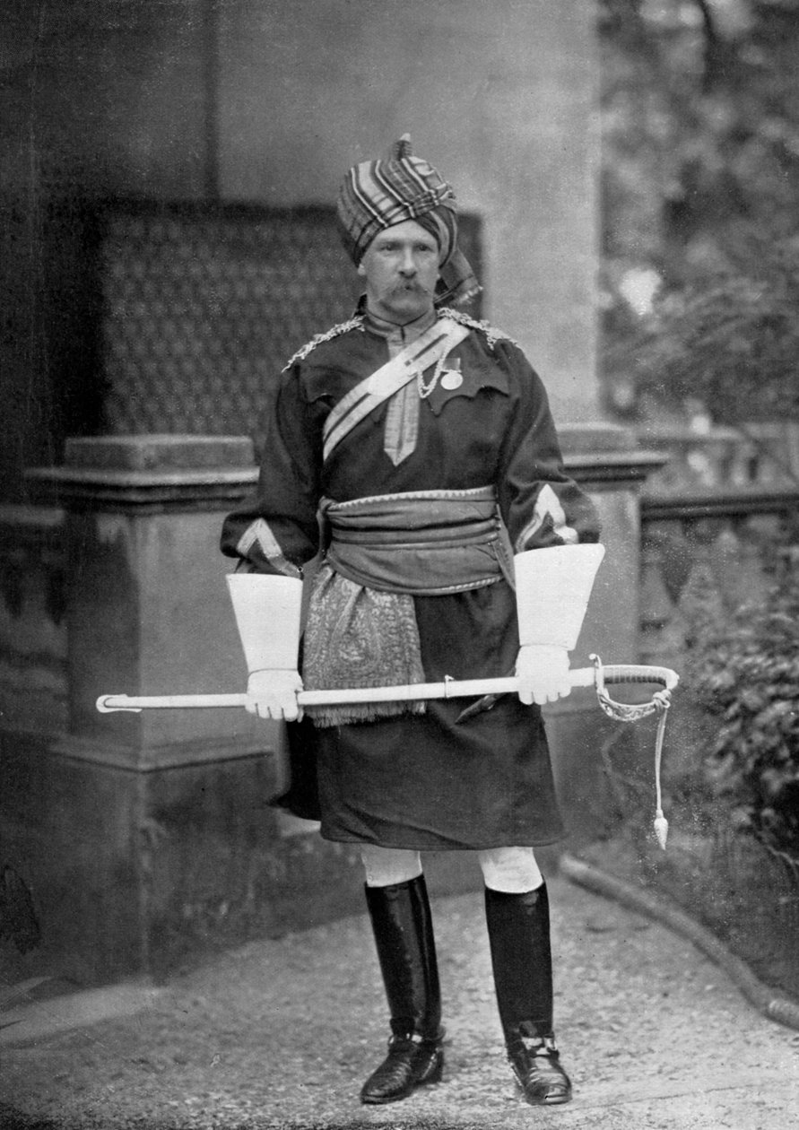 Podplukovník GLR Richardson, velitel 18. Bengal Lancers, 1896. od Gregory and Co