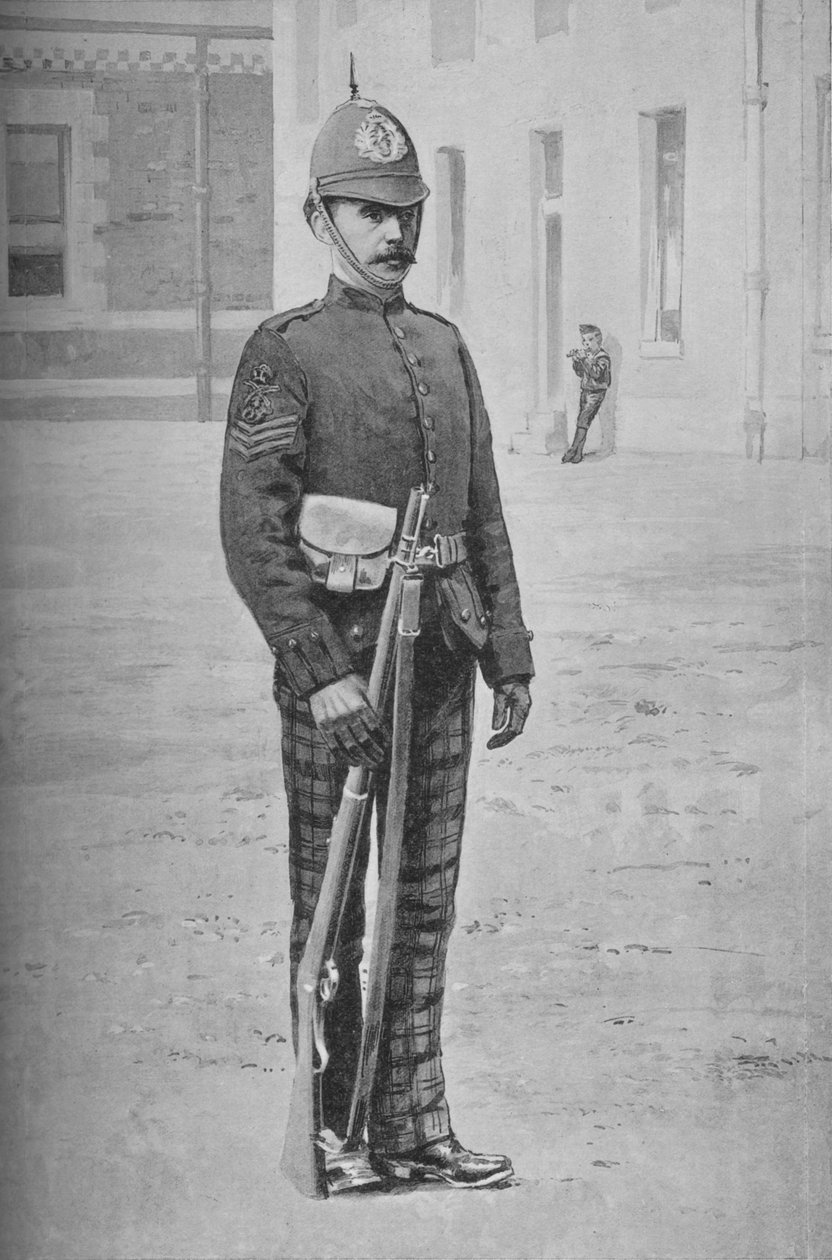 Seržant, The Cameronians Scottish Rifles, c1880 od Gregory and Co
