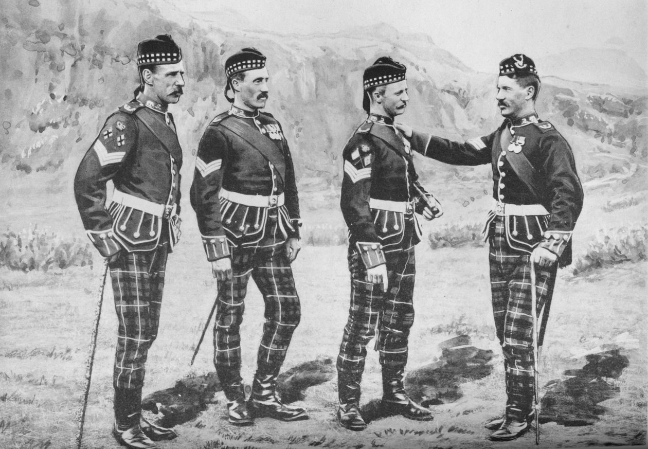 Seržanti, Seaforth Highlanders, c1880 od Gregory and Co