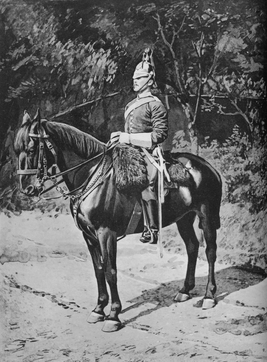 Troop Sergeant-Major, 3rd, The Prince of Wales Dragoon Guards, c1880 od Gregory and Co