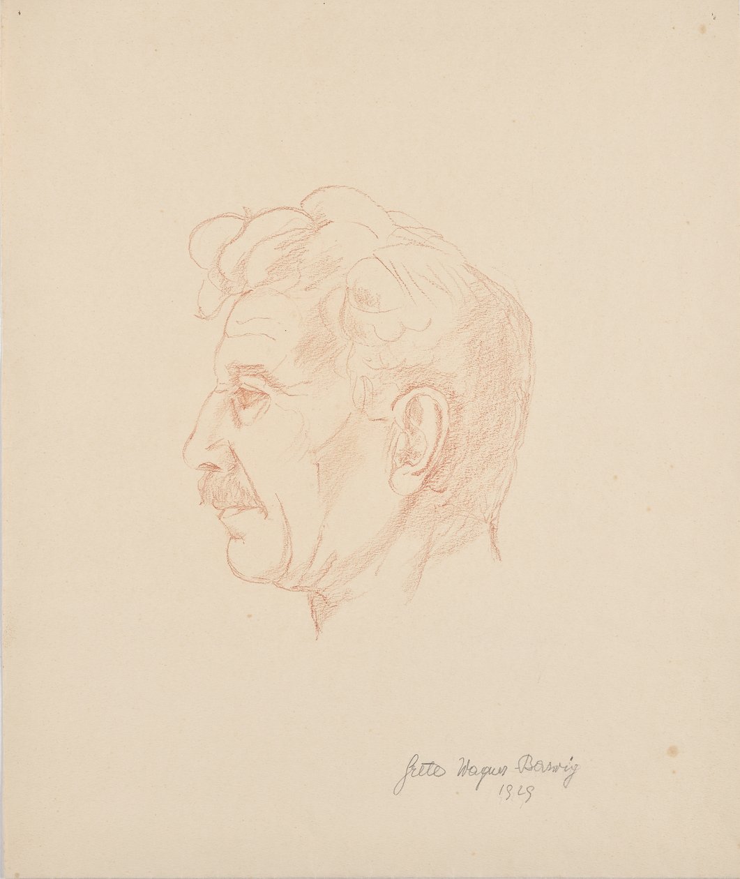 Portrét Franze Barwiga staršího od Grete Wagner Barwig