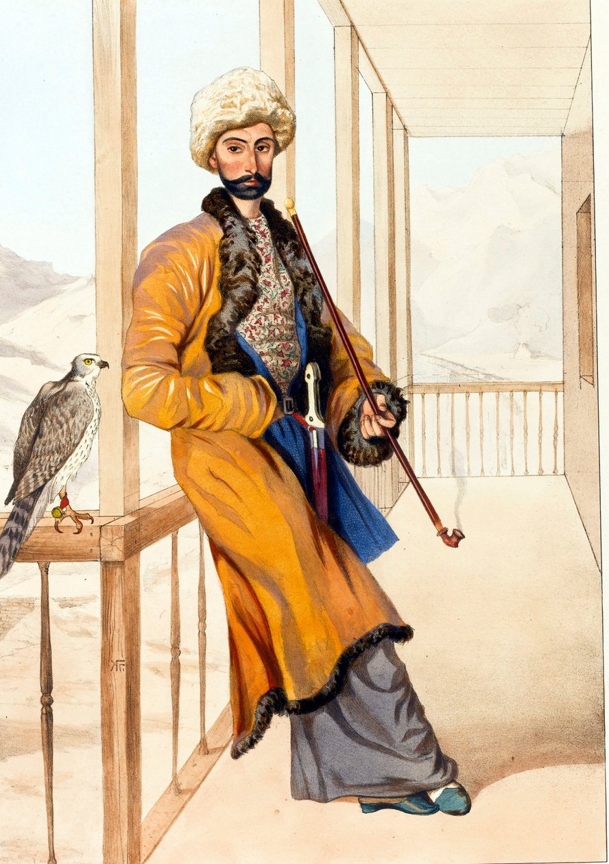 Kavkazský tradiční oděv par Gagarin, Grigori Grigorievich (1810-1893) od Grigori Grigorevich Gagarin